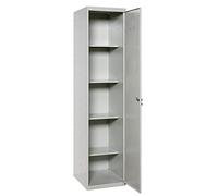 Simon Rack Armadio Metallico Multiuso per Garage e Ufficio, 1800 x 800 x 400 mm, 2 ante, 4 ripiani regolabili, con serratura, grigio - Simonlocker