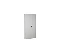 Simon Rack Armadio Metallico Multiuso per Garage e Ufficio, 900 x 800 x 400 mm, 2 ante, 1 ripiano regolabili, con serratura, grigio - Simonlocker