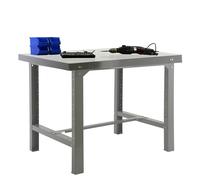 Simonrack Banco da lavoro per officina BT6 – Capacità di carico 600 kg, 830x1200x730 mm, Grigio