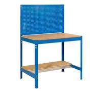 SimonRack Banco da Lavoro Officina, Capacità di Peso 600 kg, 1445x1210x610 mm, Tavolo da Lavoro, Blu/Lengo - BT2