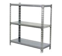 Simon Rack Étagère Rangement à 3 Niveaux, 180 kg Capacité de Charge et Point de Flexion, 1000x900x400 mm, Étagère Charge Lourde, Étagère Garage, Galvanisé - Simonclick