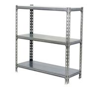 Simon Rack Étagère Rangement à 3 Niveaux, 200 kg Capacité de Charge et Point de Flexion, 1000x1100x500 mm, Étagère Charge Lourde, Étagère Garage, Galvanisé - Simonclick