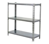 Simon Rack Étagère Rangement à 3 Niveaux, 200 kg Capacité de Charge et Point de Flexion, 900x1200x300 mm, Étagère Charge Lourde, Étagère Garage, Galvanisé - Simonclick