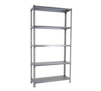 Simon Rack Étagère Rangement à 5 Niveaux, 200 kg Capacité de Charge et Point de Flexion, 2000x1200x300 mm, Étagère Charge Lourde, Étagère Garage, Gris - Simonclick