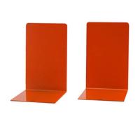 SimonRack Arancione Pack 2 fermalibri Metallici 160 x 120 x 120, Metallo, Piccolo