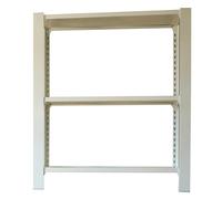 Simon Rack Libreria Scaffale Ufficio, 1000x900x400 mm, 3 Altezze, Stile Industriale, Metallico, Grigio - Officlick