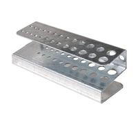 Simon Rack Organizer per attrezzi da parete, supporto per 26 punte da trapano, 145 x 50 x 52 mm, colore zincato