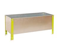 Simon Rack Orto Urbano Metallico, Fori Scarico, Capacità 150 L, 410x1200x400 mm, Giardino Terrazza Esterna, Verde/Galva -Simon Garden