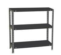 Simon Rack Scaffale Metallo Garage e 3 Ripiani, 1000x800x400 mm, Capacità di Carico 100 kg e Punto di Flessione, Metallo, Scaffalatura per Garage, Antracite - Comfort