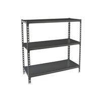 Simon Rack Scaffale Metallo Garage e 3 Ripiani, Capacità di Carico 180 kg e Punto di Flessione, 900x900x400 mm, Metallo, Scaffalatura per Garage, Antracite - Simonclick