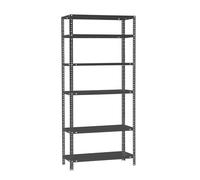 Simon Rack Scaffale Metallo Garage e 6 Ripiani, 2000x1100x300 mm, Capacità di Carico 90 kg e Punto di Flessione, Metallo, Scaffalatura per Garage, Antracite - Comfort