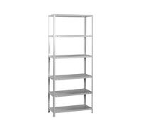 Simon Rack Scaffale Metallo Garage e 6 Ripiani, Capacità di Carico 100 kg e Punto di Flessione, 2000x900x400 mm, Metallo, Scaffalatura per Garage, Grigio - Comfort
