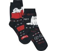 Simon' s Cat Simon´s Cat- 2er Set Unisex Calzini multicolore 73% cotone, 25% poliammide, 2% elastan