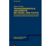 Simon Schüz Transzendentale Argumente bei Hegel und Fichte (Copertina rigida)
