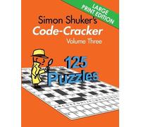 Simon Shuker Simon Shuker's Code-Cracker, Volume Three (Large Print (Tascabile)