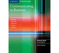 Simon Sweeney Communicating in Business Student's Book (Tascabile)