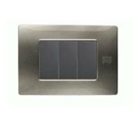 Placca Urmet Simon Nea Flexa 3 moduli titanio 11803.TT