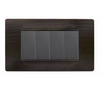 SIMON URMET NEA PLACCA 4 MODULI COLORE WENGE' 11804.WE