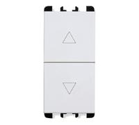 Doppio pulsante interbloccato Urmet Simon Nea bianco 10139.B