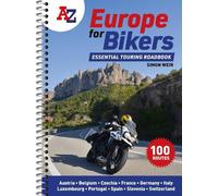 Simon Weir – A -Z Europe for Bikers – 100 scenic routes around Europe – Anello, filo