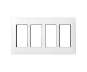 Simon500 placca 4 posti con supporti Simon Connect 51010104-030