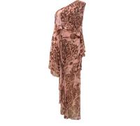 Simona Corsellini - Abito in fantasia rosa e marrone monomanica - -Dresses -Donna -Multicolore -L