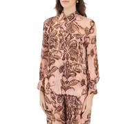 Simona Corsellini camicia in viscosa stampa floreale rosa beige
