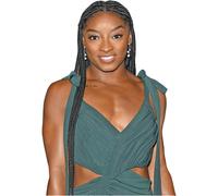 Simone Biles (Long Dress) Half Body Buddy Cutout