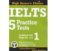Simone Braverman IELTS 5 Practice Tests, Academic (Tascabile)