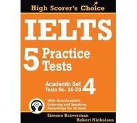 Simone Braverman Robert Nichols IELTS 5 Practice Tests, Academic Set (Tascabile)