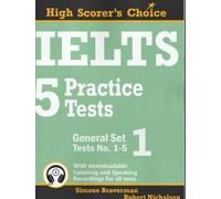 Simone Braverman Robert Nichols IELTS 5 Practice Tests, General Set (Tascabile)