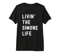 Simone Che Vive la Vita di Simone Nome Divertente Maglietta Premium