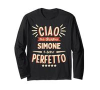 Simone Idea Regalo Personalizzata Nome Divertente Maglia a Manica