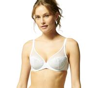 Simone Perele Delice - Reggiseno a Tuffo Trasparente da Donna - Bianco - 3G
