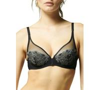 Simone Perele Delice Sheer Plunge Reggiseno con Scollatura a V, Trasparente, Chiaro di Luna, 5C Donna