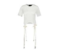 Simone Rocha - Bow Tail Easy T-Shirt - -Tops -Donna -Beige -M