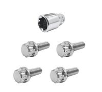 Simoni Racing BRA/30 17/19 Antifurto Bulloni Chiave, 27mm Lunghezza, M12x1.25mm, Confezioni da 4