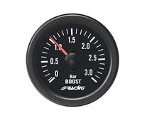MANOMETRO PRESSIONE TURBINA FONDO NERO SIMONI RACING 52mm 3 BAR TURBO BOOST