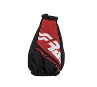Simoni Racing Cuffia leva cambio Cut C6112/R microfibra nera inserto rosso