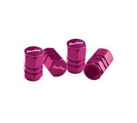 Simoni Racing CAPS2/P Hexagonal Pink Cappucci Valvola Universali, Set Tappi per pneumatici Auto, Alluminio Rosa