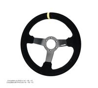 Volante Carrera Universale in Camoscio Nero 320mm - Simoni Racing