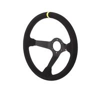 Simoni Racing Car350C Volante Sportivo Universale a Calice Camoscio Nero Ø 350mm