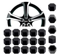 Simoni Racing CBB/17 Soft SIL Copribulloni Universali, Set Tappi Copribulloni Ruote Auto,Copridadi Ruota per Auto,Tappi Dadi Ruota Cerchione, Chiave 17 in Silicone Nero