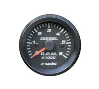 Simoni Racing Contagiri 2" 52mm Black Face per Diesel turbodiesel