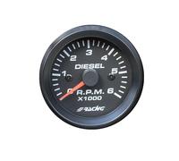 Simoni Racing Contagiri 2" 52mm Black Face per Diesel turbodiesel