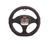 Simoni Racing CVT/46S Coprivolante Compe Universale, in Pelle, Colore Nero Cuciture Rosse Diametro 35-37 cm