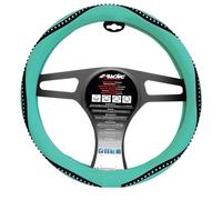 Coprivolante Snappy Blue Tiffany Ecopelle azzurro con strass per volanti