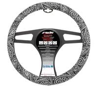 Simoni Racing CVT/66N Coprivolante Universale in Ecopelle Nera Fantasia Bandana Nera e Bianca