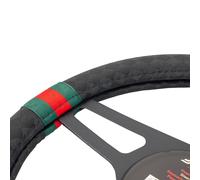 Coprivolante G Style Tessuto nero inserti rossi e verdi per volanti con