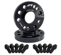 Simoni Racing DR041N/B15N - Kit 2 Distanziali Neri in Alluminio con bulloneria 20 mm 4/5X100 Centraggio 57,10
